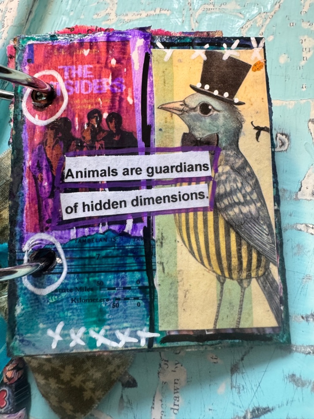 Songs of the Animal Soul Handmade Mixed Media Art Book Northern Michigan Artist - Picture 6 of 12